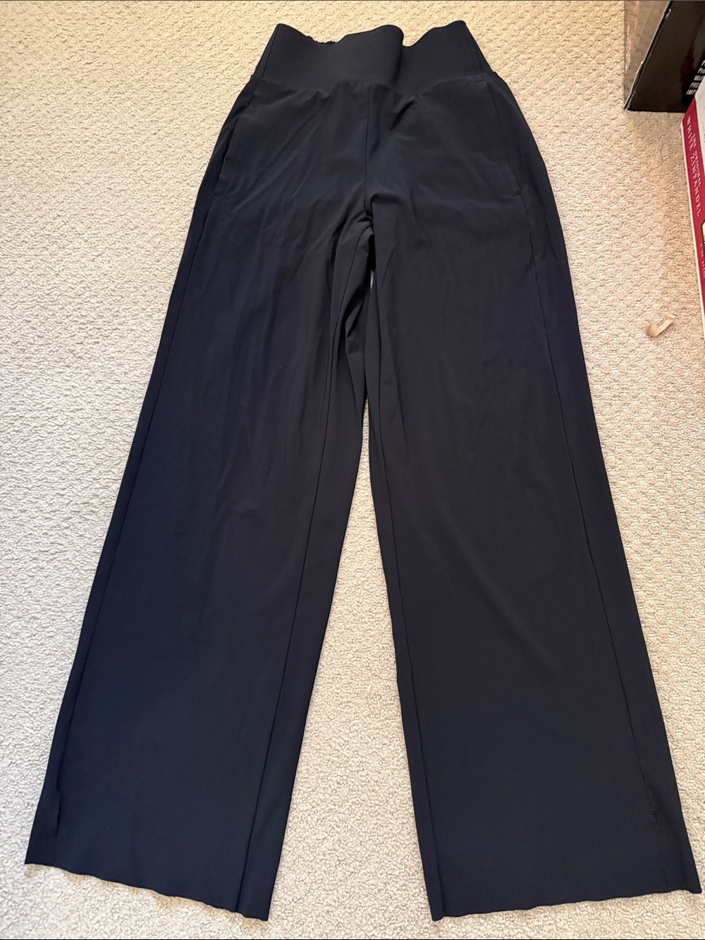 Athleta Cosmic Black Wide-Leg High-Rise Pants, XSmall